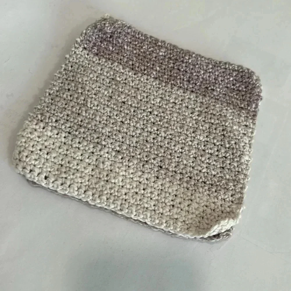 Hand Crocheted Washcloth/Dishcloth - Set of 3